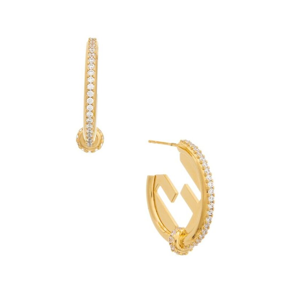 Fendi Everround Earrings, Yellow